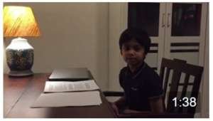 Contd..of the Mahishasura Mardini by Neel....Some amazing learning by this child!