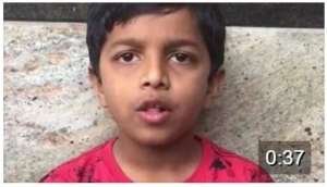 Hear Little Aryan say Ganesha's 16 names:) Super little one