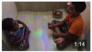 Look at one teaching the other...awesome!Happy Dussera