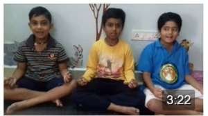Yay...awesome kuttys. The hard shloka is all done -Hanuman Chalisa it is!