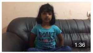Thats the lovely Medha - We have a lil star in the making! Awesome job Medha....
