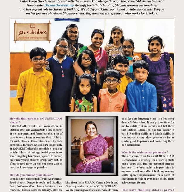 Featured in Beyond Classrooms